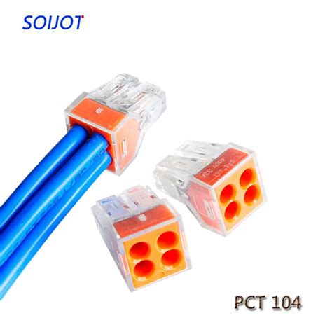 push wire wiring connector for junction box pct-104|RUIAN 4 Port Push.